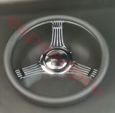 14 Steering Wheel Kit Banjo Style 9-hole Street Hot Rod Gm Horn Button Chrome