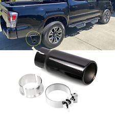 Black Long Style Chrome Exhaust Tip Pt932-35180-02 For 2005-2022 Toyota Tacoma