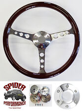 1965-1969 Ford Steering Wheel 15 Classic Mahogany