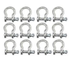 12x 38 Bow Shackle D-ring W Clevis Screw Pin Anchor Wll 1 Ton 2200lbs Capacity