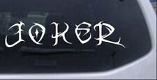 Tribal Joker Text Word Car Or Truck Window Laptop Decal Sticker