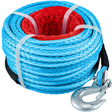38 X 100ft Synthetic Winch Rope G70 W Clevis Hook 18740lbs Recovery Cable Tow