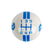 For Ford Mustang Shelby Gt500 Stick Shift Knob 5 Speed Lever Resin White-blue
