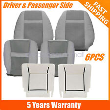 For Dodge Ram 1500 2006-2010 Driver Passenger Seat Cover Foam Cushion Gray