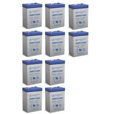 Power-sonic 10 Pack - Elb06042 6v 4.5amph Sla Replacement Battery With F1 Termin