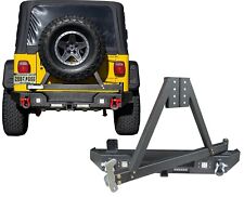 Vijay New Rear Bumper Wtire Carrier D-rings For 87-06 Jeep Wrangler Tjyj