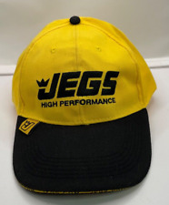 Jegs High Performance Racing Baseball Hat Cap Yellow And Black Adjustable