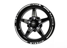 Vms Racing Drag Wheel Black V-star 15x3.5 5x120 -13 Et 5x4.75 1.75 Bs