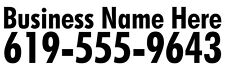 A Custom Business Sign Decal Or Sticker Die Cut For A Car Or Window Matte Black