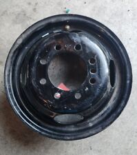 16 Steel Dual Wheel 8 Lug - 4.77 Center Hole Diameter - Black