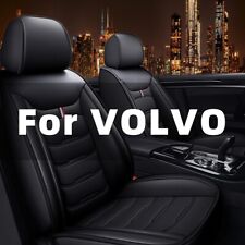 For Volvo Car 5 Seat Covers Full Set Pu Leather Front Rear Cushion Protector Pad