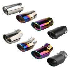 Universal Car Exhaust Muffler Tip Round Stainless Steel Tail Rear Pipe A12d9fx