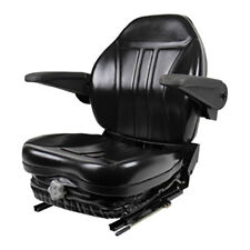 Black Suspension Seat W Arm Rests For Ztr Zero Turn Mower Grasshopper Hustler
