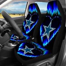 Us Dallas Cowboys 2pcs Car Seat Covers Universal Fit Pickup Auto Seat Protectors