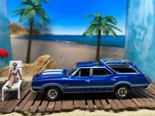 1972 Oldsmobile Cutlass 442 Tribute Station Wagon 164 Scale Diecast Car Loose