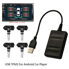Usb Android Tpms Car Tire Pressure Monitoring System4 Internal Sensors Set Us
