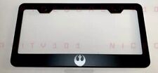 Laser Engraved Rebel Star Wars Stainless Steel Finished License Plate Frame