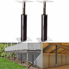 2 X Floor Jack Lift Stand Adjustable Steel House Steel Leveling Beam Post Tool