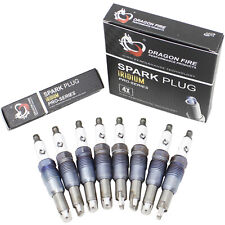 8pc Set Of Dragon Fire Performance Iridium Spark Plugs For Ford Pzk14f Sp-546