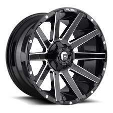 4 20x9 Fuel Gloss Black Mill Contra Wheel 5x114.3 5x127 For Jeep Toyota Gm