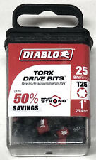 Diablo 1 In. 25 Torx Drive Bits 25-pack Dt251p25