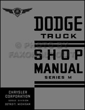 1937 Dodge Pickup And Truck Shop Manual 37 Repair Service Mc Md Me Mf Mf Mh Mk