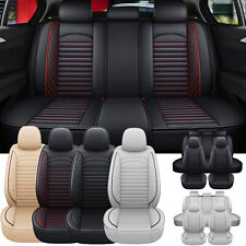 For Nissan Rogue Faux Leather Car Seat Covers Front Rear 5-seats Cover Cushion