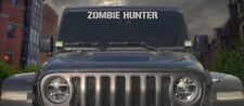 Sticky Dude Zombie Hunter Windshield Decal Banner Sticker 30 X 3