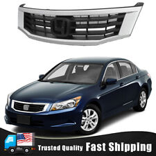 For 2008 2009 2010 Honda Accord Ex Lx Front Upper Bumper Grille Chrome Grill