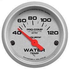 Auto Meter 4337-m Ultra-lite Water Temperature Gauge 2 116 Short Sweep