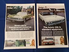 2 1970 Dodge Monaco Magazine Prints  10 X 4 12 In. Colorful