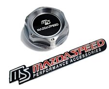 Twist Lock Oil Cap For Mazda Mazdaspeed 3 5 6 Mx-5 Miata Rx-8 Emblem Jdm