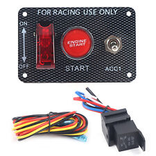 Universal Ignition Engine Start Push Starter Button Panel Toggle Switch 3-stage