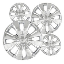Set Of 4 Hubcaps 15 Inch Chrome Abs Wheel Covers For 2012 - 2014 Toyota Yaris
