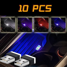 10pcs Usb Led Mini Car Light Neon Atmosphere Ambient Bright Lamp Light
