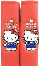 Hello Kitty Seat Belt Covers Im Kitty Faux Leather Limited Edition Superb Red