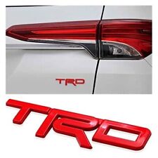 Trd Red Rear Emblem For Toyota Hilux Revo Fortuner Altis Yaris Tacoma 4runner