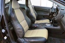For Acura Rsx Iggee S.leather Custom Made Fit 2 Front Seat Covers Blackbeige