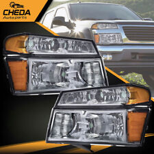 Headlights Assembly Bumper Lights Fit For 2004-2012 Gmc Canyon Chevy Colorado