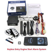 Keyless Entry Engine Start Alarm System Push Button Remote Control Kit Suv Car