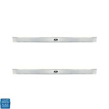 65-70 Impala Bel Air Carpet Door Sill Scuff Plated Riveted Body By Fisher Pair