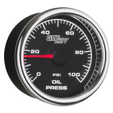 Glowshift 2-58 Racing 100 Psi Oil Pressure Gauge Kit With Electronic Sensor