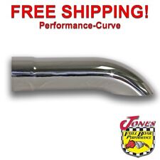 Stainless Steel Exhaust Tip Turn Down 3.5 Inlet - 3.5 Outlet - 15 Long