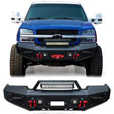 For 2003-2006 Chevy Silverado 1500 Front Bumper With Winch Plate And D-ring