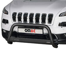 Bull Bar Push Front Bumper Grille For Jeep Cherokee 2014-2023 Black 1 Pc