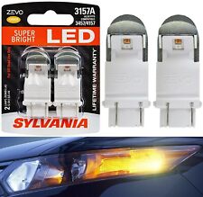 Sylvania Zevo Led Light 3157 Amber Orange Two Bulbs Front Turn Signal Upgrade Oe