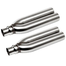2 Pieces 2.5 3 Inletoutlet Blastpipes Exhaust Stainless Universal Muffler