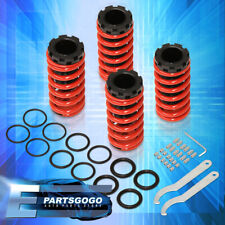 For 96-00 Honda Civic 234dr Jdm Vip Red Spring Adj. Coilover Scale Sleeves Set