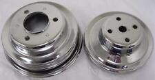 Chrome Pulleys Pulley Bbc Big Block Chevy Lwp 396-454 Long Water Pump Pulley