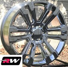 24 Inch Chevy Silverado Factory Style Denali Wheels 2017 2018 Chrome Rims 6x5.50